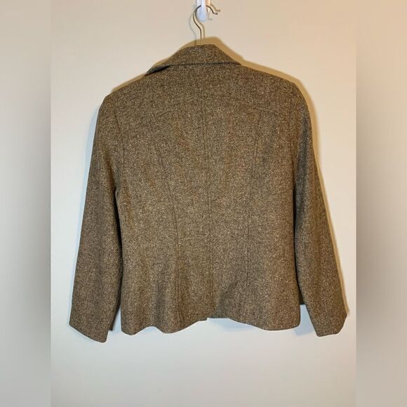Louben brown tweed jacket size 10 - Picture 2 of 11